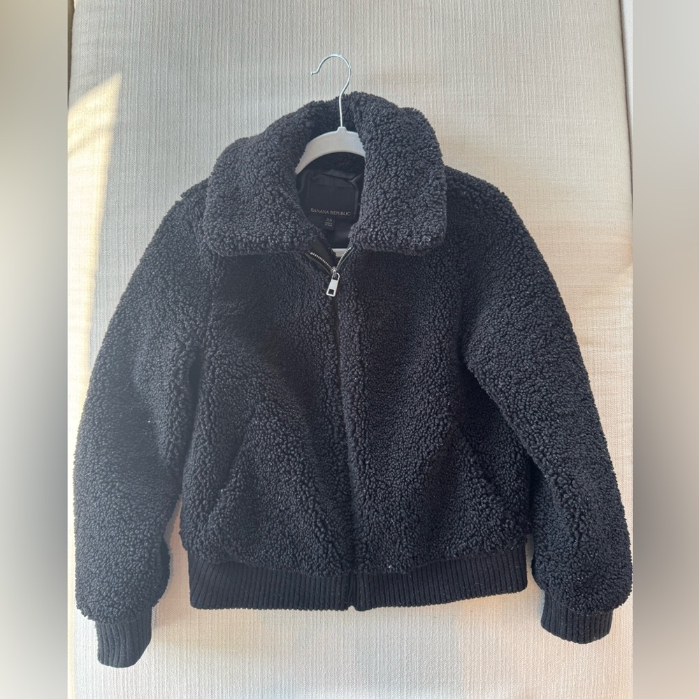 Banana Republic Black Sherpa Jacket
